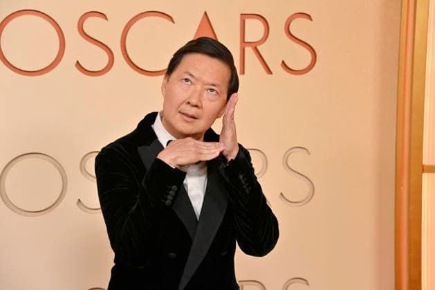Ken Jeong arrives on the red carpet for the 98th annual Academy Awards in the Hollywood section of Los Angeles on Sunday, March 15, 2026. Conan O Brien will host the Oscars for the second consecutive year.  LAP20260315113 JIMxRUYMEN