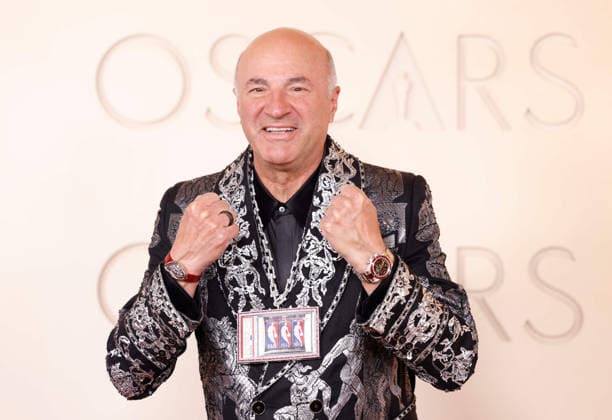 Kevin O Leary arrives on the red carpet for the 98th annual Academy Awards in the Hollywood section of Los Angeles on Sunday, March 15, 2026. Conan O Brien will host the Oscars for the second consecutive year.  LAP20260315443 JOHNxANGELILLO