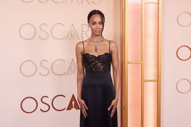 98th Oscars, Academy Awards Zoe Saldana arrives on the red carpet of the 98th Oscars at the Dolby Theatre at Ovation Hollywood on Sunday, March 15, 2026., Credit:Etienne Laurent The Academy Avalon United States of America, CA, Hollywood, Dolby Theater  Copyright: xEtiennexLaurentx xThexAcademyx xAvalonx 1083325105