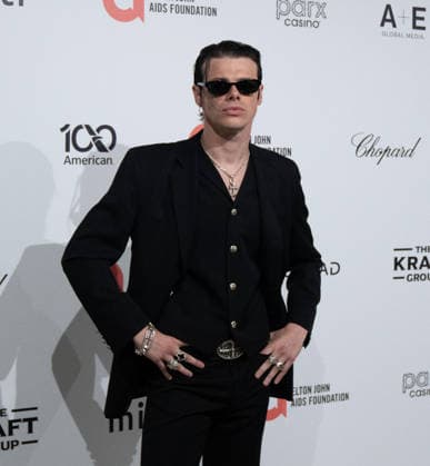 34th Annual Elton John AIDS Foundation Academy Awards Viewing Party YUNGBLUD on the red carpet of the 34th Annual Elton John AIDS Foundation Academy Awards Viewing Party at West Hollywood Park in Hollywood California on March 15, 2026. (Contributing Photographer, Connor Terry) West Hollywood California United States Copyright: xConnorxTerry imageSPACEx