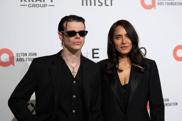 34th Annual Elton John AIDS Foundation Academy Awards Viewing Party YUNGBLUD and Jesse Jo Stark on the red carpet of the 34th Annual Elton John AIDS Foundation Academy Awards Viewing Party at West Hollywood Park in Hollywood California on March 15, 2026. (Contributing Photographer, Connor Terry) West Hollywood California United States Copyright: xConnorxTerry imageSPACEx