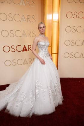 Elle Fanning arrives on the red carpet of the 98th OscarsÂ® at the DolbyÂ® Theatre at Ovation Hollywood on Sunday, March 15, 2026. Los Angeles CA USA  35008598PLX