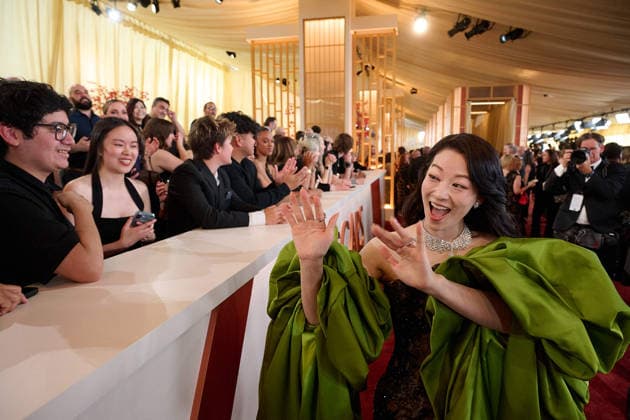 Arden Cho arrives on the red carpet of the 98th OscarsÂ® at the DolbyÂ® Theatre at Ovation Hollywood on Sunday, March 15, 2026. Los Angeles CA USA  35008788PLX