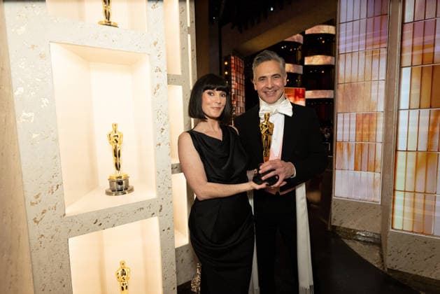 98th Oscars, Academy Awards Katy Mullan and Raj Kapoor backstage during the live 98th Oscars at the Dolby Theatre at Ovation Hollywood in Los Angeles, CA, on Sunday, March 15, 2026., Credit:SS Avalon United States of America, CA, Hollywood, Dolby Theater  Copyright: xSSx xAvalonx 1083357237