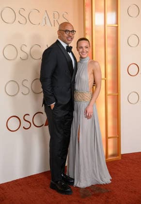 March 15, 2026, Hollywood, California, USA: Harvey Mason Jr. and Britt Burton at the red carpet of the 98th Annual Academy Awards on Sunday March 15, 2026 at the Dolby Theater in Hollywood, California. MARK HAMMOND BNS PI Hollywood USA  - ZUMAp124 20260315_zaa_p124_259 Copyright: xMarkxHammondx