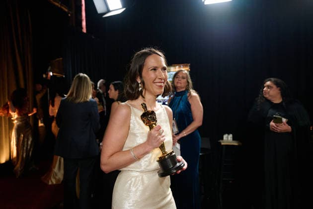 March 15, 2026, Hollywood, California, USA: Natalie Musteata pose backstage with the Oscar for Live Action Short Film during the 98th Oscars at DolbyÂ¨ Theatre at Ovation Hollywood on Sunday. Hollywood USA  - ZUMAz03_ 20260315_zah_z03_049 Copyright: xRichardxHarbaughx