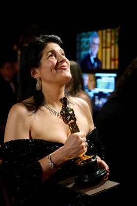 March 15, 2026, Hollywood, California, USA: Cassandra Kulukundis backstage with the Oscar for Casting during the 98th Oscars at DolbyÂ¨ Theatre at Ovation Hollywood on Sunday. Hollywood USA  - ZUMAz03_ 20260315_zah_z03_050 Copyright: xRichardxHarbaughx