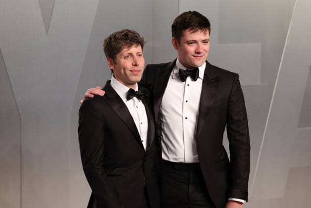 2026 Vanity Fair Oscar Party Sam Altman and guest at the 2026 Vanity Fair Oscar Party (98th Annual Academy Awards) Hosted By Mark Guiducci held at the David Geffen Galleries at the Los Angeles County Museum of Art (LACMA) at 5905 Wilshire Blvd on March 15, 2026 in Museum Row, Miracle Mile, Los Angeles, California, United States., Credit:Xavier Collin Avalon USA, Los Angeles  Copyright: xXavierxCollinx xAvalonx 1083370045