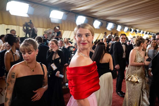 Jesse Buckley arrives on the red carpet of the 98th OscarsÂ® at the DolbyÂ® Theatre at Ovation Hollywood on Sunday, March 15, 2026. Los Angeles CA USA  350081029PLX