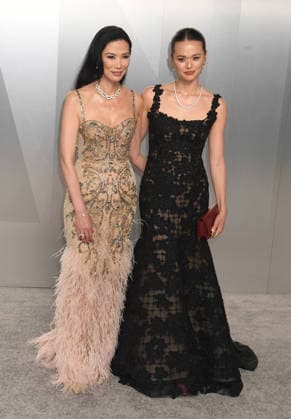 LOS ANGELES, CA - MARCH 15: Wendi Deng Murdoch and Grace Murdoch at the 2026 Vanity Fair Oscar Party Hosted By Mark Guiducci at Los Angeles County Museum of Art on March 15, 2026 in Los Angeles, California. Copyright: xJeffreyxMayerx