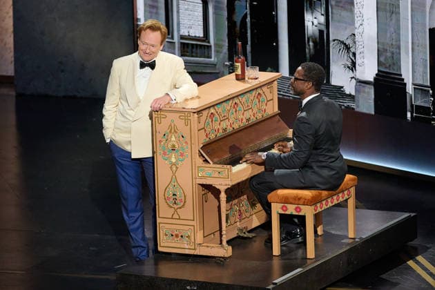 March 15, 2026, Hollywood, California, USA: Conan O Brien and Sterling K. Brown onstage during the 98th Oscars at the Dolby Theatre at Ovation Hollywood on Sunday. Hollywood USA  - ZUMAz03_ 20260315_zah_z03_060 Copyright: xWallyxSkalijx