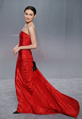 Maude Apatow arrives on the red carpet at the 2026 Vanity Fair Oscar Party Hosted By Mark Guiducci at Los Angeles County Museum of Art in Los Angeles, California on Sunday, March 15, 2026.  LAP202603154042 CHRISxCHEW