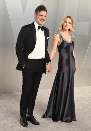 LOS ANGELES, CA - MARCH 15: Rhea Seehorn and Graham Larson at the 2026 Vanity Fair Oscar Party Hosted By Mark Guiducci at Los Angeles County Museum of Art on March 15, 2026 in Los Angeles, California. Copyright: xJeffreyxMayerx