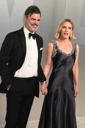LOS ANGELES, CA - MARCH 15: Rhea Seehorn and Graham Larson at the 2026 Vanity Fair Oscar Party Hosted By Mark Guiducci at Los Angeles County Museum of Art on March 15, 2026 in Los Angeles, California. Copyright: xJeffreyxMayerx