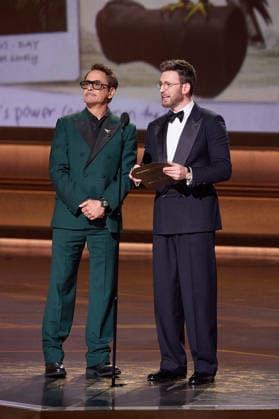 98th Oscars, Academy Awards Robert Downey Jr. and Chris Evans present the Oscar for Adapted Screenplay during the 98th Oscars at the Dolby Theatre at Ovation Hollywood on Sunday, March 15, 2026., Credit:SI Avalon United States of America, CA, Hollywood, Dolby Theater  Copyright: xSIx xAvalonx 1083373179