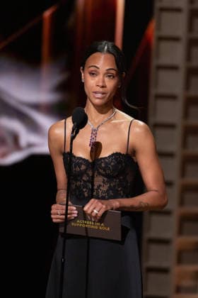 98th Oscars, Academy Awards ZoÃ« Saldana presents the Oscar for Actress in a Supporting Role during the 98th Oscars at the Dolby Theatre at Ovation Hollywood on Sunday, March 15, 2026., Credit:Trae Patton The Academy Avalon United States of America, CA, Hollywood, Dolby Theater  Copyright: xTraexPattonx xThexAcademyx xAvalonx 1083367850