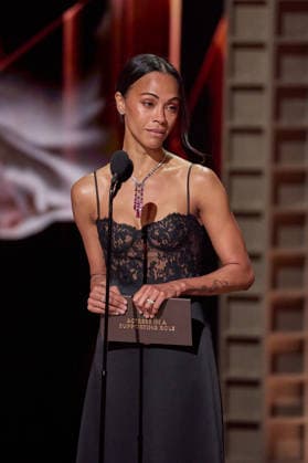 98th Oscars, Academy Awards ZoÃ« Saldana presents the Oscar for Actress in a Supporting Role during the 98th Oscars at the Dolby Theatre at Ovation Hollywood on Sunday, March 15, 2026., Credit:SS Avalon United States of America, CA, Hollywood, Dolby Theater  Copyright: xSSx xAvalonx 1083373244