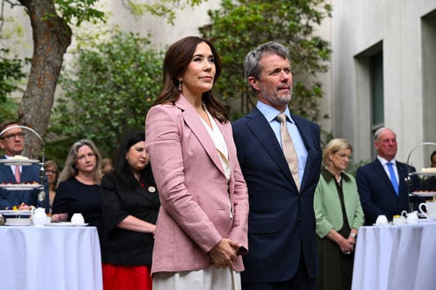 DENMARK ROYALS AUSTRALIA VISIT, Denmark s King Frederik and Queen Mary attend a Parliamentary Friendship Group afternoon tea event at Parliament House in Canberra, Monday, March 16, 2026. ( NO ARCHIVING CANBERRA AUSTRALIAN CAPITAL TERRITORY AUSTRALIA  Copyright: xLUKASxCOCHx 20260316146928620395
