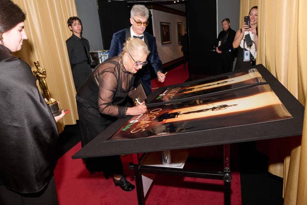 Tamara Deverell and Shane Vieau backstage during the 98th OscarsÂ® at DolbyÂ® Theatre at Ovation Hollywood on Sunday, March 15, 2026. Los Angeles CA USA  350081246PLX