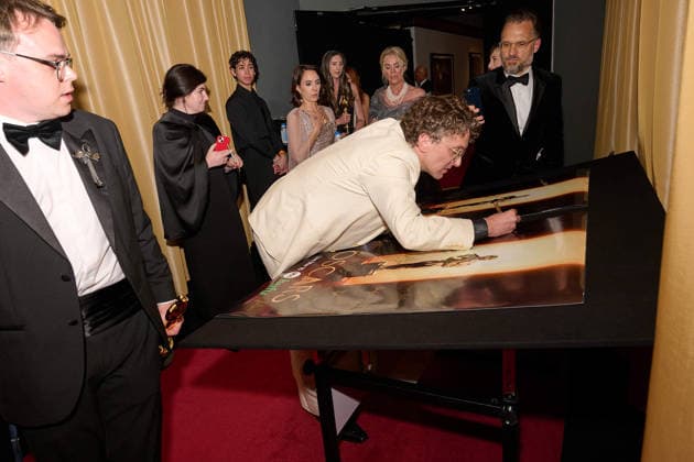 Pavel Talankin and David Borenstein backstage during the 98th OscarsÂ® at the DolbyÂ® Theatre at Ovation Hollywood on Sunday, March 15, 2026. Los Angeles CA USA  350081254PLX