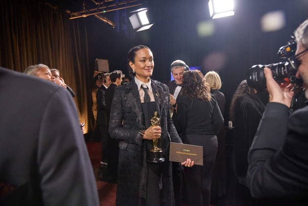 Autumn Durald Arkapaw poses backstage with the OscarÂ® for Cinematography during the 98th OscarsÂ® at DolbyÂ® Theatre at Ovation Hollywood on Sunday, March 15, 2026. Los Angeles CA USA  350081274PLX