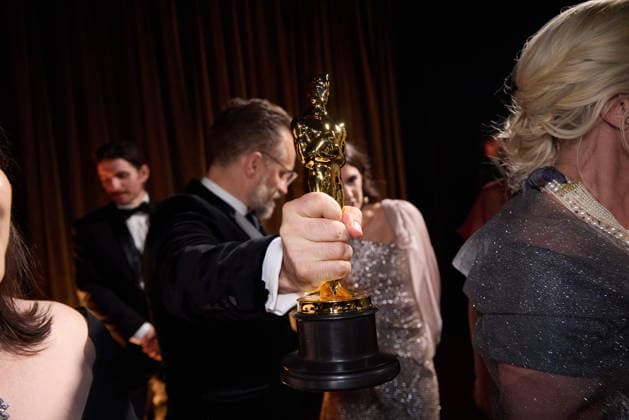 Radovan Sibrt poses backstage with the OscarÂ® for Documentary Feature Film during the live ABC Telecast of the 98th OscarsÂ® at DolbyÂ® Theatre at Ovation Hollywood on Sunday, March 15, 2026. Los Angeles CA USA  350081296PLX