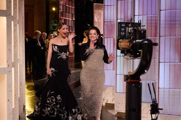 Rose Byrne and Melissa McCarthy backstage during the live 98th OscarsÂ® at the Dolby Theatre at Ovation Hollywood in Los Angeles, CA, on Sunday, March 15, 2026. Los Angeles CA USA  350081301PLX