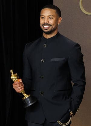 March 15, 2026, Hollywood, California, USA: Michael B. Jordan, winner of the Best Actor Award for Ã¢â‚¬oeSinnersÃ¢â‚¬Â, poses in the press room of the 98th Annual Academy Awards on Sunday March 15, 2026 at the Dolby Theater in Hollywood, California. PRENSA INTERNACIONAL Hollywood USA  - ZUMAp124 20260315_zaa_p124_378 Copyright: xPrensaxInternacionalx