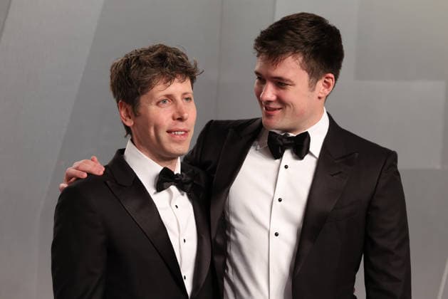 2026 Vanity Fair Oscar Party Sam Altman and Oliver Mulherin at the 2026 Vanity Fair Oscar Party (98th Annual Academy Awards) Hosted By Mark Guiducci held at the David Geffen Galleries at the Los Angeles County Museum of Art (LACMA) at 5905 Wilshire Blvd on March 15, 2026 in Museum Row, Miracle Mile, Los Angeles, California, United States., Credit:Xavier Collin Avalon USA, Los Angeles  Copyright: xXavierxCollinx xAvalonx 1083385024