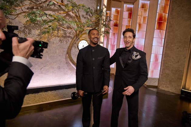 Michael B. Jordan and Adrien Brody backstage during the 98th OscarsÂ® at the DolbyÂ® Theatre at Ovation Hollywood on Sunday, March 15, 2026. Los Angeles CA USA  350081320PLX