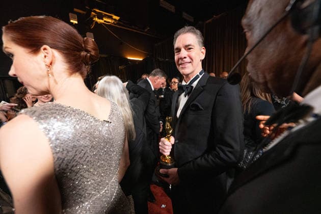 Al Nelson poses backstage with the OscarÂ® for Sound during the 98th OscarsÂ® at DolbyÂ® Theatre at Ovation Hollywood on Sunday, March 15, 2026. Los Angeles CA USA  350081343PLX