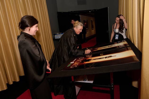 98th Oscars, Academy Awards Kate Hawley backstage during the live 98th Oscars at the Dolby Theatre at Ovation Hollywood in Los Angeles, CA, on Sunday, March 15, 2026., Credit:Robert Gladden The Academy Avalon United States of America, CA, Hollywood, Dolby Theater  Copyright: xRobertxGladdenx xThexAcademyx xAvalonx 1083383030