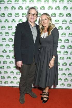 Matthew Broderick, Sarah Jessica Parker at arrivals for ULSTER AMERICAN Opening Night Off-Broadway, Irish Repertory Theatre, New York, NY, March 15, 2026. Photo By: Quoin Pics Everett Collection ULSTER AMERICAN Opening Night Off-Broadway PUBLICATIONXNOTxINxCANxCHNxFRAxITAxJPNxNORxPOLxRUSxESPxUKxUSA