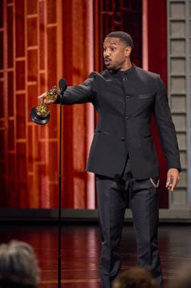 March 15, 2026, Hollywood, California, USA: Michael B. Jordan accepts the Oscar for Actor in a Leading Role during the live ABC Telecast of the 98th Oscars at the Dolby Theatre at Ovation Hollywood on Sunday. Hollywood USA  - ZUMAz03_ 20260315_zah_z03_107 Copyright: xTraexPattonx