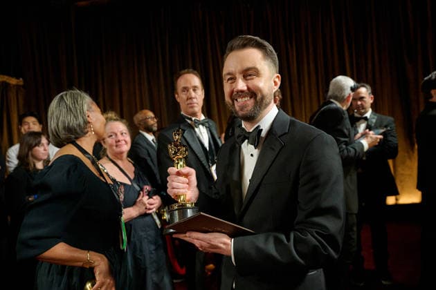 98th Oscars, Academy Awards Andy Jurgensen poses backstage with the Oscar for Film Editing during the 98th Oscars at Dolby Theatre at Ovation Hollywood on Sunday, March 15, 2026., Credit:Richard Harbaugh The Academy Avalon United States of America, CA, Hollywood, Dolby Theater  Copyright: xRichardxHarbaughx xThexAcademyx xAvalonx 1083385838