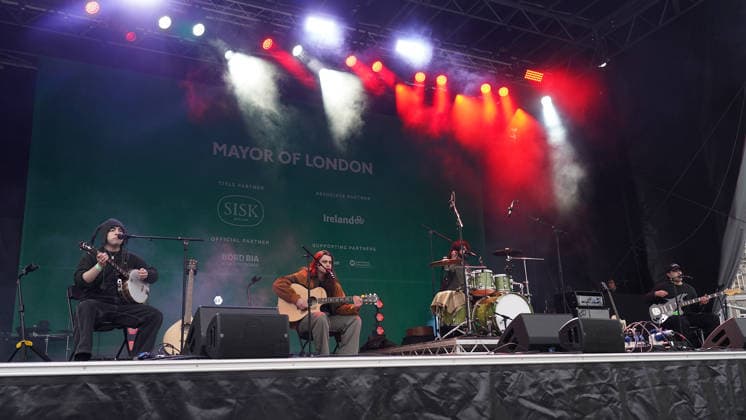 The Wran Band four brothers - Tommy, Danny, Sean and Stephen Dunford The Mayor of London s St Patrick s Festival i at Trafalgar Square on Sunday 15 03 2026 The Wran Band four brothers - Tommy, Danny, Sean and Stephen Dunford The Mayor of London s St Patrick s Festival i at Trafalgar Square on Sunday 15 03 2026, Credit:Roger Alarcon Avalon United Kingdom, London  Copyright: xRogerxAlarconx xAvalonx 1083307492