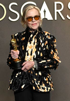 HOLLYWOOD, CA - MARCH 15: Amy Madigan in the press room at the 98th Oscars at Dolby Theatre on March 15, 2026 in Hollywood, California. Copyright: xMediaPunchx