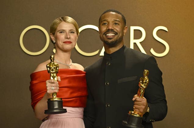 Winners in the press room of the 98th Academy Awards at Dolby Thetre in Los Angeles Featuring: Jessie Buckley and Michael B. Jordan Where: Los Angeles, California, United States When: 15 Mar 2026 Credit: Valerie Goodloe MediaPunch INSTARimages EDITORIAL USE ONLY. NOT FOR USE BY NEWSPAPERS BASED IN THE UK. Copyright: xx instar55555637