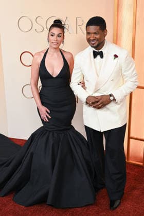 March 15, 2026, Hollywood, California, USA: Usher and Jennifer Goicoechea at the red carpet of the 98th Annual Academy Awards on Sunday March 15, 2026 at the Dolby Theater in Hollywood, California. EFREN LANDOS BNS PI Hollywood USA - ZUMAp124 20260315_zaa_p124_481 Copyright: xEfrenxLandosx