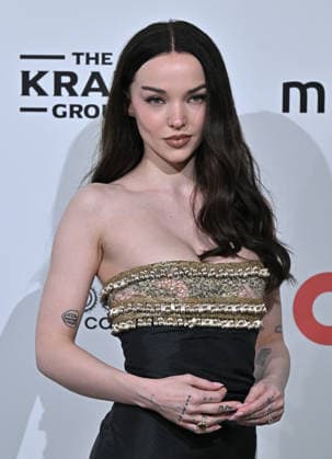 Elton John AIDS Foundation Academy Awards Party Dove Cameron arriving to the 34th Annual Elton John AIDS Foundation Academy Awards viewing party held at the West Hollywood Park on March 15, 2026 in West Hollywood, CA. West Hollywood Park California USA Copyright: xStarbuck xAFF-USA.COMx