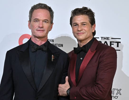 Elton John AIDS Foundation Academy Awards Party Neil Patrick Harris and David Burtka arriving to the 34th Annual Elton John AIDS Foundation Academy Awards viewing party held at the West Hollywood Park on March 15, 2026 in West Hollywood, CA. West Hollywood Park California USA Copyright: xStarbuck xAFF-USA.COMx