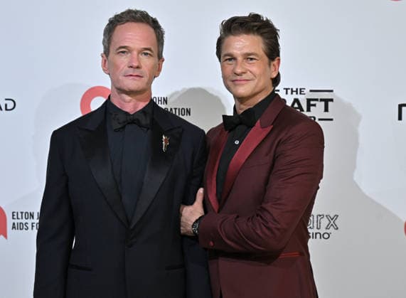 Elton John AIDS Foundation Academy Awards Party Neil Patrick Harris and David Burtka arriving to the 34th Annual Elton John AIDS Foundation Academy Awards viewing party held at the West Hollywood Park on March 15, 2026 in West Hollywood, CA. West Hollywood Park California USA Copyright: xStarbuck xAFF-USA.COMx