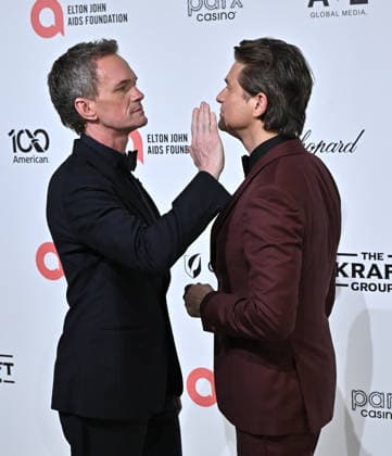 Elton John AIDS Foundation Academy Awards Party Neil Patrick Harris and David Burtka arriving to the 34th Annual Elton John AIDS Foundation Academy Awards viewing party held at the West Hollywood Park on March 15, 2026 in West Hollywood, CA. West Hollywood Park California USA Copyright: xStarbuck xAFF-USA.COMx