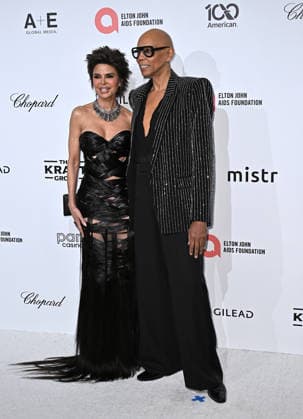 Elton John AIDS Foundation Academy Awards Party Lisa Rinna and Rupaul arriving to the 34th Annual Elton John AIDS Foundation Academy Awards viewing party held at the West Hollywood Park on March 15, 2026 in West Hollywood, CA. West Hollywood Park California USA Copyright: xStarbuck xAFF-USA.COMx