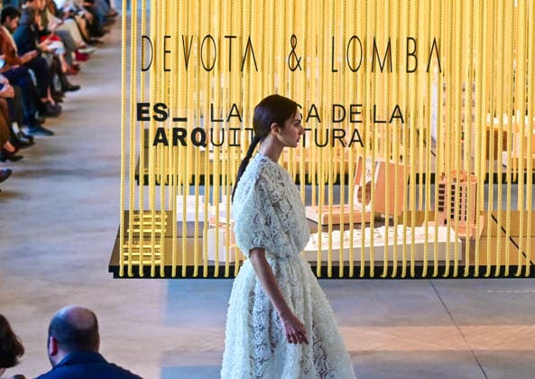 March 16, 2026, Madrid, Madrid, SPAIN: Models walk the runway during the Devota & Lomba Fall Winter 2026 2027 fashion show as part of Madrid es Moda at Casa de la Arquitectura on in Madrid Madrid SPAIN - ZUMAz108 20260316_znp_z108_016 Copyright: xRichardxZubelzux