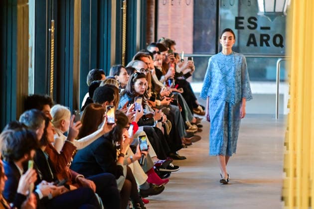 March 16, 2026, Madrid, Madrid, SPAIN: Models walk the runway during the Devota & Lomba Fall Winter 2026 2027 fashion show as part of Madrid es Moda at Casa de la Arquitectura on in Madrid Madrid SPAIN - ZUMAz108 20260316_znp_z108_066 Copyright: xRichardxZubelzux