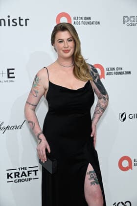 March 15, 2026, Los Angeles, California, USA: 15 March 2026 - West Hollywood, California - IRELAND BASINGER-BALDWIN at the 34th Annual Elton John AIDS Foundation Academy Awards Viewing Party held at West Hollywood Park Los Angeles USA - ZUMAs247 20260315_zmp_s247_055 Copyright: xCharliexSteffensx