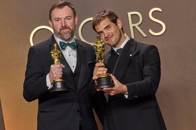 Jack Piatt and Sam A. Davis pose backstage with the OscarÂ® for Live Action Short Film during the 98th OscarsÂ® at DolbyÂ® Theatre at Ovation Hollywood on Sunday, March 15, 2026. Los Angeles CA USA  350081374PLX