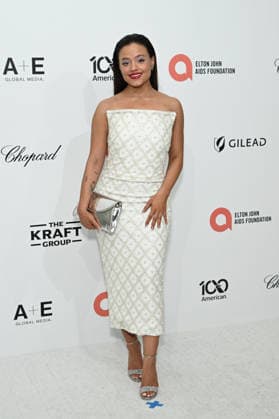 March 15, 2026, Los Angeles, California, USA: 15 March 2026 - West Hollywood, California - SARAH JEFFERY at the 34th Annual Elton John AIDS Foundation Academy Awards Viewing Party held at West Hollywood Park Los Angeles USA  - ZUMAs247 20260315_zmp_s247_068 Copyright: xCharliexSteffensx