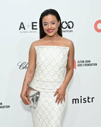 March 15, 2026, Los Angeles, California, USA: 15 March 2026 - West Hollywood, California - SARAH JEFFERY at the 34th Annual Elton John AIDS Foundation Academy Awards Viewing Party held at West Hollywood Park Los Angeles USA  - ZUMAs247 20260315_zmp_s247_077 Copyright: xCharliexSteffensx